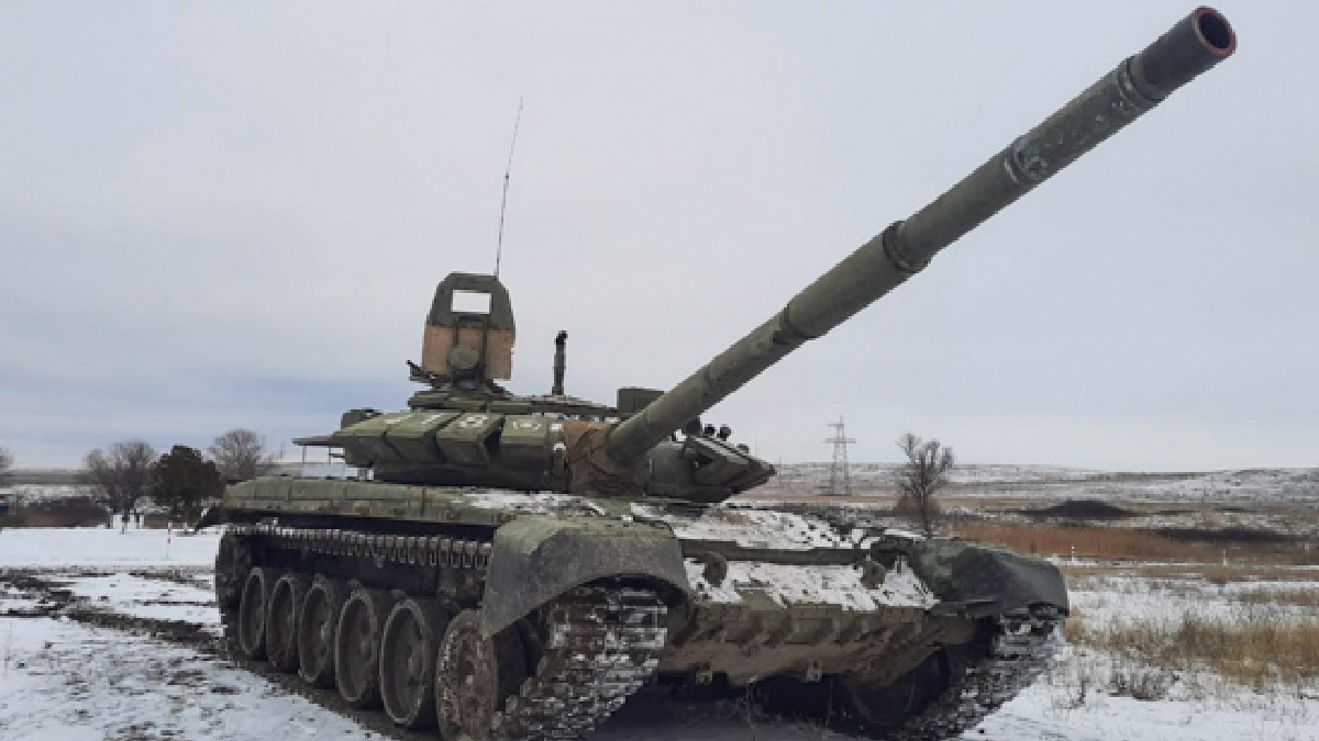 The occupiers are conducting training tank shootings at Crimean training grounds