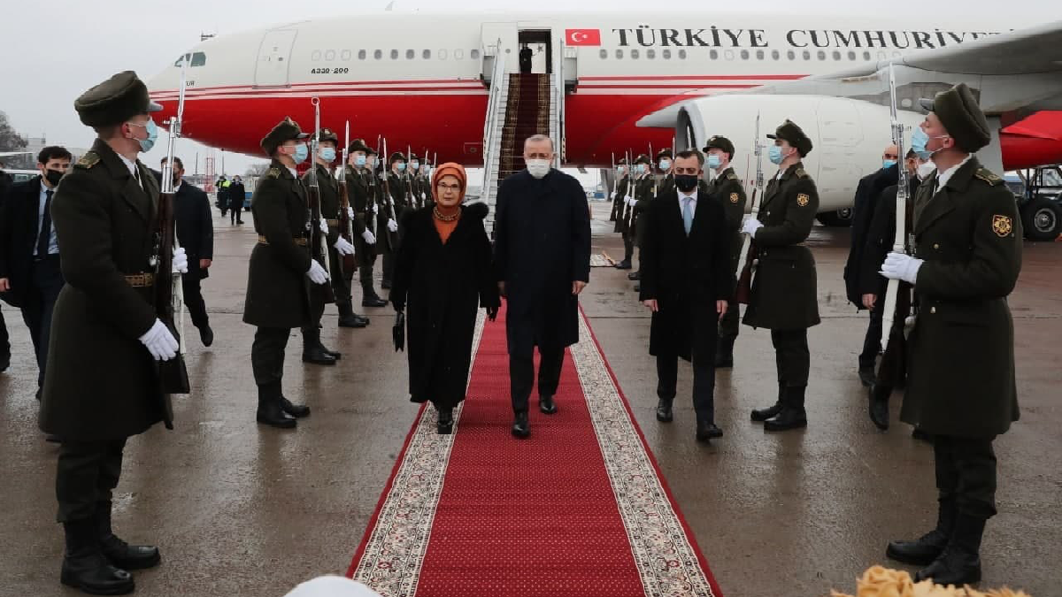 Türkiye prezidenti Erdoğan, Kiyevge kelgen