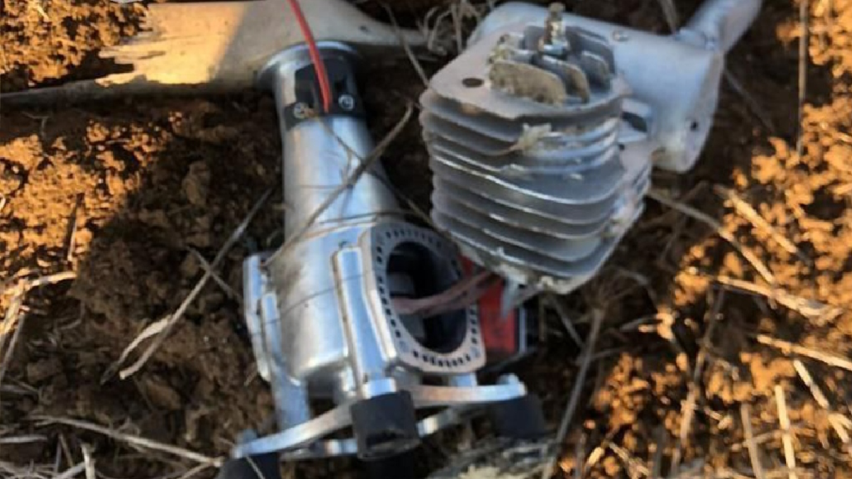 Окупаційні ЗМІ показали залишки дронів, які впали вночі біля Сак | ОНОВЛЕНО